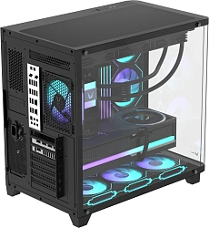 Корпус Formula Crystal U2 Floe черный без БП ATX 1xUSB2.0 1xUSB3.0 1xUSB3.1 audio bott PSU