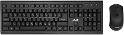 Клавиатура + мышь Acer OKR120 клав:черный мышь:черный USB беспроводная Multimedia (ZL.KBDEE.007)