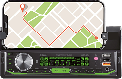 Автомагнитола Digma MCP-414 1DIN 4x45Вт v5.0 USB 2.0 AUX 4 ПДУ