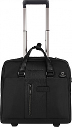 Сумка дорожная Piquadro BRIEF2 (BV4729BR2/N) 40x36x16см 24л. 2.468кг. нейлон/натур.кожа черный