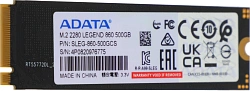 Накопитель SSD A-Data PCIe 4.0 x4 500GB SLEG-860-500GCS Legend 860 M.2 2280