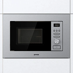 Микроволновая печь Gorenje BMI201AG1X 20л. 800Вт нержавеющая сталь/черный (встраиваемая)