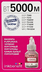 Чернила Brother BT5000M пурпурный 48мл для Brother DCP-T300/T500W/T700W/MFC-T800W
