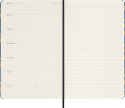Еженедельник Moleskine LE PRESCIOUS & ETHICAL SILK 130х210мм недатир. обложка текстиль 240стр. синий
