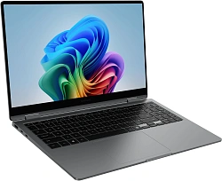 Ноутбук Samsung Galaxy Book 5 360 NP750 Core Ultra 7 256V 16Gb SSD1Tb Intel Arc 15.6" AMOLED Touch FHD (1920x1080) Windows 11 Home grey WiFi BT Cam (NP750QHA-LG3IN)