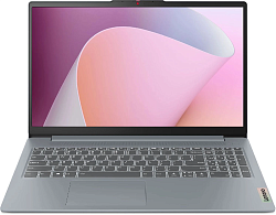 Ноутбук Lenovo IdeaPad Slim 3 15AMN8 Ryzen 5 7520U 16Gb SSD512Gb AMD Radeon 610M 15.6" IPS FHD (1920x1080) без ОС grey WiFi BT Cam (82XQ00XBSA)