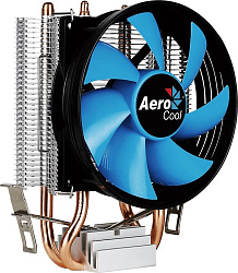 Устройство охлаждения(кулер) Aerocool Verkho 2 Soc-AM5/AM4/1200/1700/1851 серебристый/синий 4-pin 15-25dB Al+Cu 110W 307gr Ret