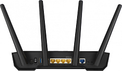 Роутер беспроводной Asus TUF-AX3000 AX3000 10/100/1000BASE-TX/4G ready черный