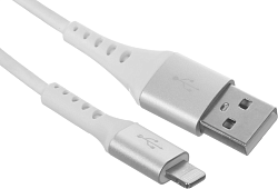 Кабель Cactus CS-LG.USB.A-0.8 USB (m)-Lightning (m) 0.8м белый блистер