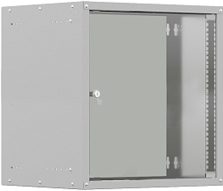 Шкаф коммутационный NTSS Lime (NTSS-WL12U5560GS) настенный 12U 635x600мм пер.дв.стекл несъемн.бок.пан. 30кг серый 520мм 18.2кг 110град. 770мм IP20 сталь