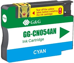 Картридж струйный G&G GG-CN054AN №933XL голубой (14мл) для HP Officejet 6100/6600/6700/7110/7510