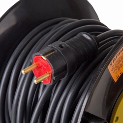 Удлинитель силовой PROconnect PROFESSIONAL (11-7614) 3x2.5кв.мм 4розет. 40м ПВС 16A катушка черный