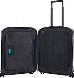 Чемодан Piquadro PQ LIGHT PREMIUM (BV4425PQLP/GRN) 40x55x20см 37л. 2.8кг. поликарбонат/алюм./натур.кожа серый