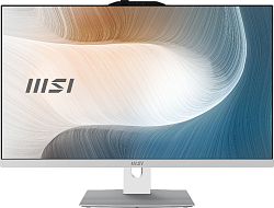 Моноблок MSI Modern AM272P 1MA-1480XRU 27" Full HD Core 3 100U 8Gb SSD256Gb Graphics без ОС GbitEth WiFi BT клавиатура мышь Cam белый 1920x1080