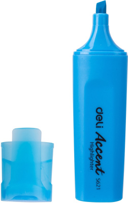 Набор текстовыделителей Deli Accent ES621BLUE-P Delight скошенный пиш. наконечник 1-5мм синий (10шт.)