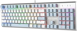 Клавиатура A4Tech Fstyler FS100 Neon механическая синий USB for gamer LED (FS100) кабель 1.8м