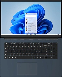 Ноутбук Maibenben M17A-R574UM Ryzen 5 7430U 16Gb SSD1Tb AMD Radeon 17.3" IPS FHD (1920x1080) Windows 11 Home blue WiFi BT Cam (M17A-R574UM0G3RHU4EB0)