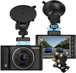Видеорегистратор TrendVision VICTORY DUAL черный 2Mpix 1080x1920 1080p 170гр. GPS GP6248