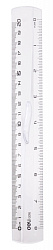 Линейка Deli EG01612 пластик дл.20см прозрачный с держателем европодвес