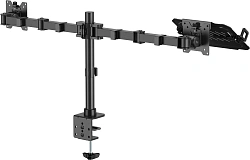 Кронштейн для монитора/ноутбука Cactus CS-VM-LH24-BL черный 17"-35" макс.20кг настольный поворот и наклон