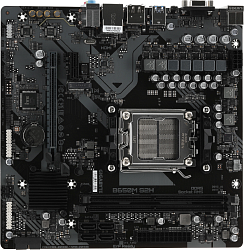 Материнская плата Gigabyte B650M S2H Socket AM5 AMD B650 2xDDR5 mATX AC`97 8ch(7.1) GbLAN RAID+VGA+HDMI+DP