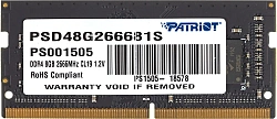 Память DDR4 8Gb 2666MHz Patriot PSD48G266681S Signature RTL PC4-21300 CL19 SO-DIMM 260-pin 1.2В single rank Ret