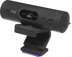Камера Web Logitech HD Webcam Brio 500 черный 4Mpix (1920x1080) USB Type-C с микрофоном (960-001423)