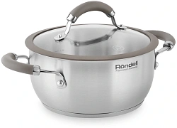 Кастрюля Rondell Balance RDS-754 2.8л. d=20см (с крышкой) стальной