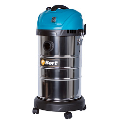 Строительный пылесос Bort BSS-1630-SmartAir 1600Вт (уборка: сухая/влажная) синий