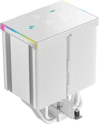 Устройство охлаждения(кулер) Deepcool AK500 Digital Pro ARGB Soc-AM5/AM4/1200/1700/1851 белый 4-pin 25dB Al+Cu LCD 240W 1346gr Ret (R-AK500-WHAPMN-G)