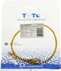 Патч-корд Lanmaster TWT-45-45-0.5-YL UTP RJ-45 вил.-вилка RJ-45 кат.5E 0.5м желтый ПВХ (уп.:1шт)