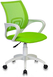 Кресло Бюрократ CH W696 салатовый TW-03A сиденье салатовый TW-18 сетка/ткань крестов. пластик белый