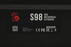 Клавиатура A4Tech S98 механическая синий USB for gamer LED (SPORTS NAVY) кабель 1.8м
