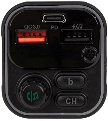 Автомобильный FM-модулятор ACV FMT-130B черный BT USB (40580)