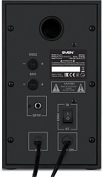 Колонки Sven SPS-621 2.0 черный 28Вт BT