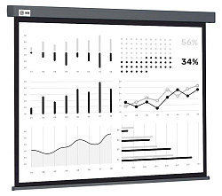 Экран Cactus 100.22" 180x180см Wallscreen CS-PSW-180X180-SG 1:1 настенно-потолочный рулонный серый