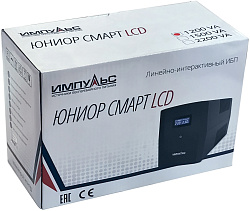 Источник бесперебойного питания Импульс 1200 720Вт 1200ВА черный