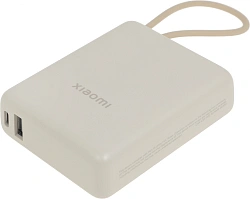 Мобильный аккумулятор Xiaomi BHR9333GL 10000mAh PD 33W 3A USB-A/USB-C бежевый
