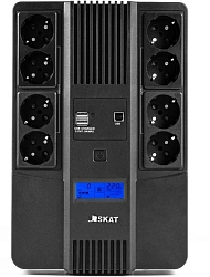 Источник бесперебойного питания Бастион Skat 800-AID-IN-1x9-8 480Вт 800ВА черный