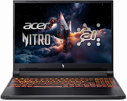 Ноутбук Acer Nitro V 16 ANV16-42-R309 Ryzen 5 240 16Gb SSD512Gb NVIDIA GeForce RTX5050 8Gb 16" IPS WQXGA (2560x1600) Windows 11 Home Multi Language black WiFi BT Cam (NH.U2NAA.001)