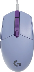 Мышь Logitech G102 LightSync сиреневый оптическая 8000dpi USB 6but (910-005857)