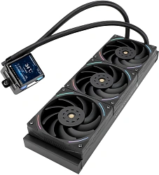 Система водяного охлаждения Thermalright Elite Vision 360 ARGB Soc-AM5/AM4/1200/1700/1851 черный 4-pin 27.7dB Al LCD Ret (E-VISION-360-BL-ARGB)