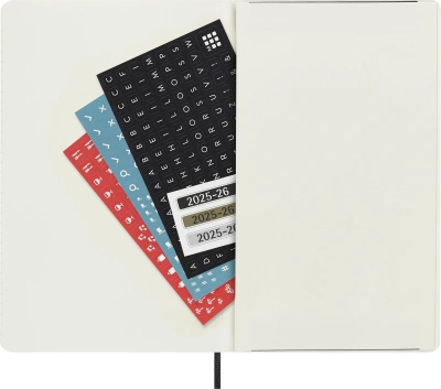 Еженедельник Moleskine ACADEMIC SOFT WKNT Large 130х210мм датир.18мес 208стр. мягкая обложка черный