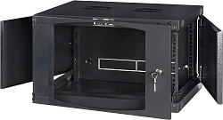 Шкаф коммутационный Lanmaster Next (TWT-CBWNG-9U-6X4-BK) настенный 9U 550x450мм пер.дв.стекл 60кг черный 15.5кг 494мм
