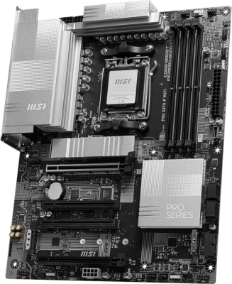 Материнская плата MSI PRO X870-P WIFI SocketAM5 AMD X870 4xDDR5 ATX AC`97 8ch(7.1) 5Gigabit RAID+HDMI