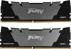 Память DDR4 2x8GB 4600МГц Kingston KF446C19RB2K2/16 Fury Renegade Black RTL Gaming PC4-36800 CL19 DIMM 288-pin 1.5В kit dual rank с радиатором Ret