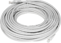 Патч-корд Rexant 18-1011 UTP RJ-45 вил.-вилка RJ-45 кат.5E 20м серый ПВХ