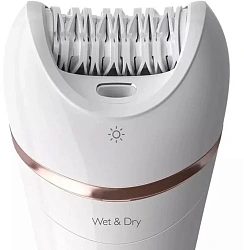 Эпилятор Philips BRE720/01 скор.:2 насад.:6 от аккум. белый