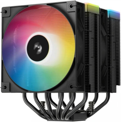 Устройство охлаждения(кулер) Deepcool AG620 Bk V2 ARGB Soc-AM5/AM4/1200/1700/1851 черный 4-pin 15-29dB Al+Cu 260W 1330gr Ret (R-AG620-BKAMMN-GJD)