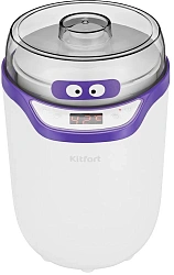 Йогуртница Kitfort КТ-2077-1 25Вт упр.:электрон. фиолетовый/белый